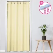 【巴芙洛】素色系列 加寬加長雪絨麻打孔穿環130*200公分 長門簾(送桿子/隔簾/拉簾/窗簾/風水簾/門簾)