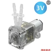 Grothen 蠕動泵加藥泵迷你泵液體自吸水泵矽膠管用於水族箱實驗室化學分析 3V 1mm ID x 2mm OD
