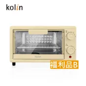 福利品B【歌林】10L雙旋鈕電烤箱 菱格狀背板 溫控 定時 電烤箱 烤箱 10公升 時尚 小烤箱 KBO-SD2218