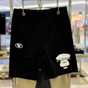 【 🐻熊熊愛上蘋果 】25ss新款🆕️ AAPE 🐵刺繡字母塗鴉猿顏 迷彩口袋短棉褲 (現貨馬上出)