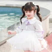 【Mini】童裝館 女童裙撐兒童蓬蓬裙網紗1-6嵗寶寶公主裙女寶寶爆力蓬鬆大裙擺公主裙蓬裙蓬蓬裙效果禮服婚紗裙撐裙撐