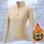 台灣出貨【衣貳山】女款冬季加厚保暖長袖 冬季禦寒長袖 加絨加厚 女款保暖長袖 禦寒長袖 中層衣 保暖 禦寒 厚長袖 溫暖
