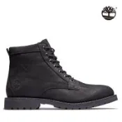 ★零碼出清★Timberland 男款黑色REDWOOD FALLS全粒面革中筒靴|A44P1015