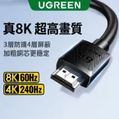 【綠聯】HDMI 2.1影音傳輸線 1-5公尺｜HDMI線2.1｜8K高畫質顯示線