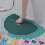 (店+)【LEBON】60x40cm珪藻土吸水軟墊 踏墊 地墊 珪藻土地墊