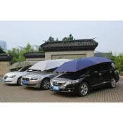 鼎酷 汽車遮陽傘 遮陽棚 半自動 可刷卡 防曬遮陽罩 汽車防曬隔熱傘 移動車篷 遮陽傘車棚 車罩 折疊車棚 車用遮陽傘
