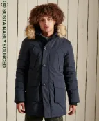 DryDog 跩狗嚴選 跩狗嚴選 極度乾燥 Superdry 聖母峰系列 Everest 派克 外套 長版 N3B Parka 風衣 外套 海軍深藍 防寒 保暖 軍裝 毛邊可拆