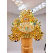 〔歡喜佛具〕七吋正金紙帽 武盔 關公帽 關聖帝君帽｜精緻純手工紙帽