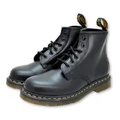 Dr.Martens 馬汀 101YS SMOOTH 硬皮平底6孔綁帶短筒靴 素面真皮馬丁 中性款休閒鞋26230001
