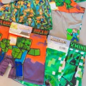 全新 美國正版 男童 4-12歲 我的世界 麥塊 內褲 四角褲 涼感 冰絲材質 速乾 透氣 minecraft 創世神
