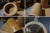 【篁城竹藝】〔短版一入/孟宗直桶型9~10*高10cm〕用於：竹筒按摩器/竹節站樁/香筒/籤筒/花器/筆筒/竹筆筒-現貨