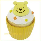 asdfkitty可愛家精品店 asdfkitty可愛家☆小熊維尼杯子蛋糕造型陶瓷收納罐/置物罐-日本正版商品