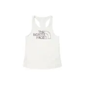 (店+)【The North Face】NF0A7QHK-83T 北面 字母印花休閒圓領套頭背心 女款 白色