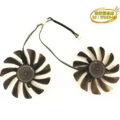 【台灣現貨】適用於訊景 XFX RX580 584 588 RX 570 8G 黑狼版 顯卡溫控雙風扇