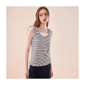 【Le Polka】假兩件條紋背心-女