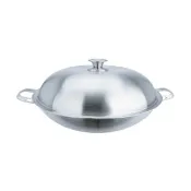 【CHEF 掌廚】316不鏽鋼 七層複合金中華鍋36cm(短耳炒鍋)