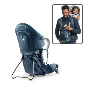 【deuter】362032Kid Comfort Pro 嬰兒背包 12L+10 升級版 深藍 (嬰兒背架/自行車/登山/旅遊/親子背架)