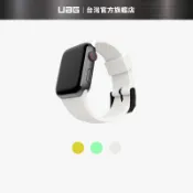 [U] Apple Watch 38/40/41/42(S10/11)mm 舒適矽膠錶帶 (綠/白/黃)