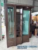 **鑫勝2手貨**胡桃色玄關櫃 雙面隔間櫃，公家具 2手桌椅 2手櫥櫃 2手收購 2手沙發 2手買賣 二手茶几