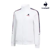 【LE COQ SPORTIF 法國公雞】運動生活立領外套-女款-白色-LOR62864