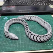3D打印仿真鰻魚電鰻一體關節可活動模型玩具擺件裝飾佈景道具手辦