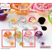 全新現貨🎀日本購入🇯🇵Bandai萬代100%正版水蜜桃橘子果粒果凍仿真食玩轉蛋扭蛋食物玩具吊飾掛飾掛件鑰匙圈鑰匙扣可愛