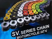 勁輪車業CYC檔車彩色油封鍊條 CYC 428 油封鏈條 黃金鏈條 雙色鏈條(120L) 野狼/狼R/ FZR/KTR/