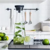 涼水壺 耐高溫玻璃 家用涼水瓶 創意耐熱冷水壺1500ml