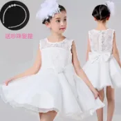 「清倉現貨」花童禮服 女童小洋裝 花童婚紗禮服中小童蕾絲蝴蝶結公主裙 女孩澎澎裙纱裙 生日喜宴畢業禮服 鋼琴發表會小洋裝