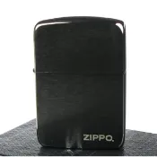 【ZIPPO】美系-LOGO字樣-黑冰1941復刻版打火機