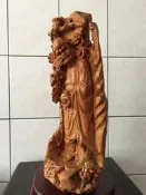 達摩木雕  悟  達摩祖師 羅漢老神像 磚胎泥塑神像