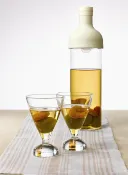 Metis 日本原裝 HARIO 酒瓶造型冷泡茶玻璃水壺 750ml 白色 蘋果綠色 FIB-75-OG