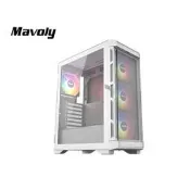 松聖 Mavoly LIME 0820W (白)玻璃側掀 ATX機殼