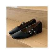 (店+)【DONGCHICHI BOTIQUE】瑪莉珍鞋 真皮 復古 包鞋 跟鞋 高跟皮鞋 韓國 粗跟跟鞋 久站鞋女 瑪莉珍 繫帶涼鞋 G184