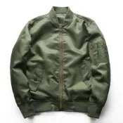 (店+)【巴黎精品】現貨+預購 軍裝外套復古工裝古著-棒球領MA1防風寬鬆男夾克3色a1hg21