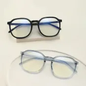 全球選品1館 生活百貨 TR90防藍光眼鏡女近視素顏眼鏡框時尚大框網紅平光眼鏡架8554