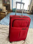 U 全新Jack Wolfskin行李箱旅行箱旅遊箱 紅色帆布箱只售$599