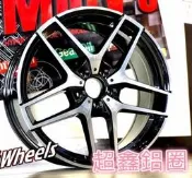 【A-9754】 20吋鋁圈 5孔112 黑底車刀面 類 GLC43 AMG Coupe 4MATIC 前後配