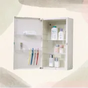 (店+)【華冠】台灣製造 儲物櫃 化妝櫃 鏡櫃化妝鏡櫃 浴用置物收納鏡箱(HM-411 不含安裝)