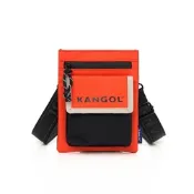 KANGOL 撞色小方包-橘紅-6255170652