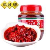 鵑城牌紅油郫縣豆瓣500g 四川豆瓣醬炒菜用辣椒醬川菜調料調味品