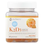 【iHerb】Youtheory, Vitamin K2 & D3 Gummies, Peach, 60 Gummies