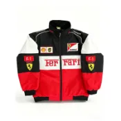 臺灣出貨 ”薄款“法菈利F1刺繡賽車服 Ferrari Racing Jacket 摩托機車外套 防風外套 賽車服