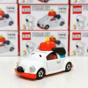 真愛日本 史努比 SNOOPY 日本環球影城限定 TOMY小車 塔克鳥 紅盆 小車 TOMICA 玩具車
