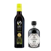 Oro Bailen 皇嘉 Arbequina特級冷壓初榨橄欖油500ml+雙星巴薩米克醋250ml