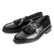 【Loake】流蘇造型配飾典雅樂福鞋 黑色(LK046-BL)