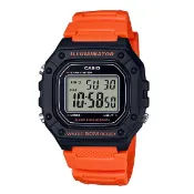 附發票 台灣卡西歐公司貨【時間光廊】CASIO 卡西歐 鬧鐘 秒錶 防水 全新 W-218H-4B2