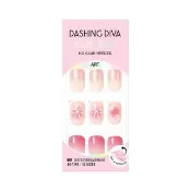 即期品【DASHING DIVA】MAGICPRESS 薄型經典美甲片_粉紅絲帶(芭蕾 蝴蝶結 嫩粉 腮紅 漸層)