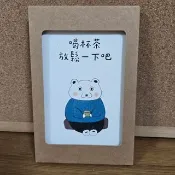 文字卡片 雙面明信片 生活小語 – 熊先生和兔子奶奶語錄開口信封