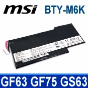 筆電達人 MSI BTY-M6K 3芯 電池 GF63 GS63VR 7RG GF75VR